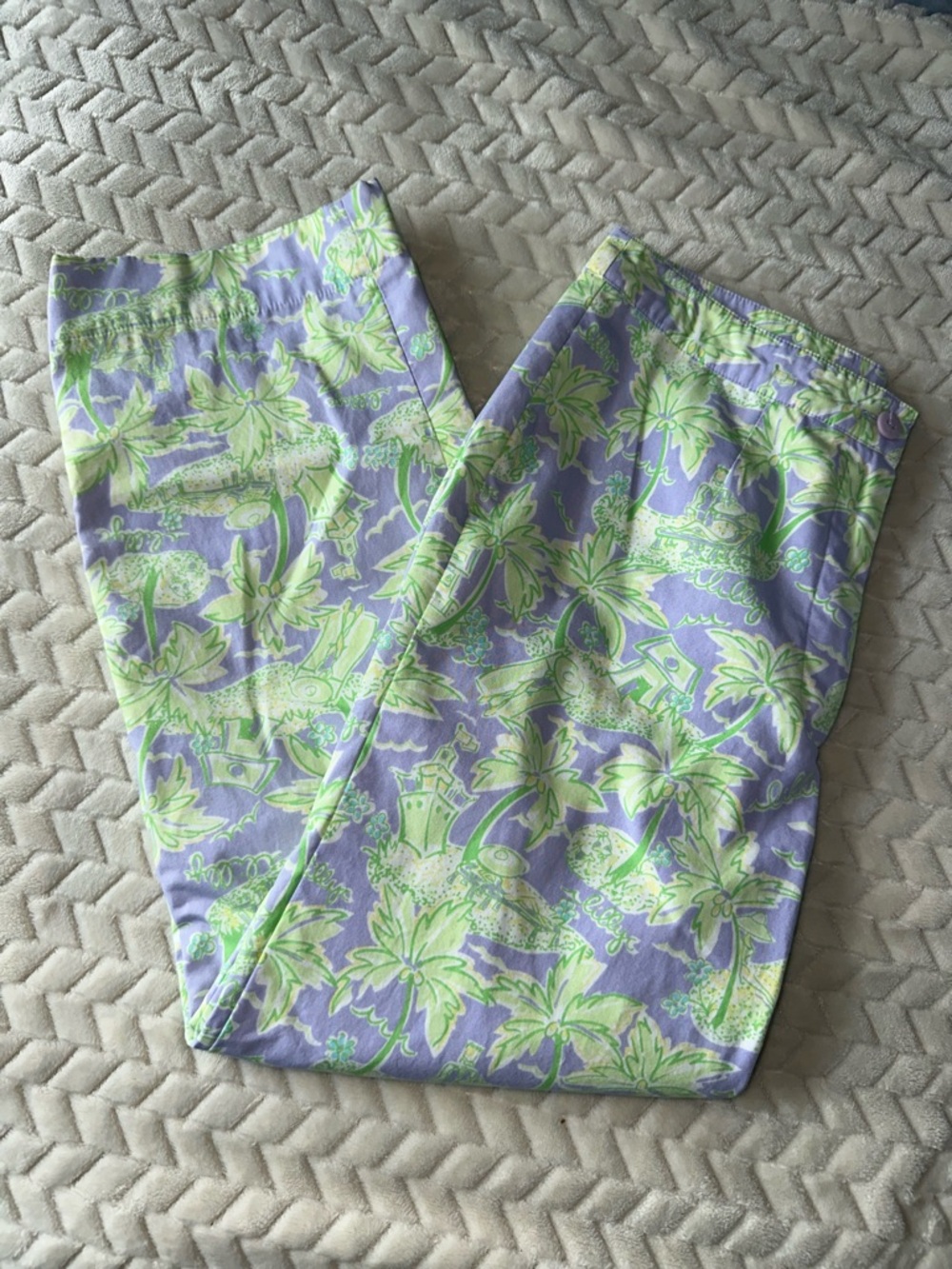 Lilly Pulitzer Island Fever Vintage Cotton Pants Size 2